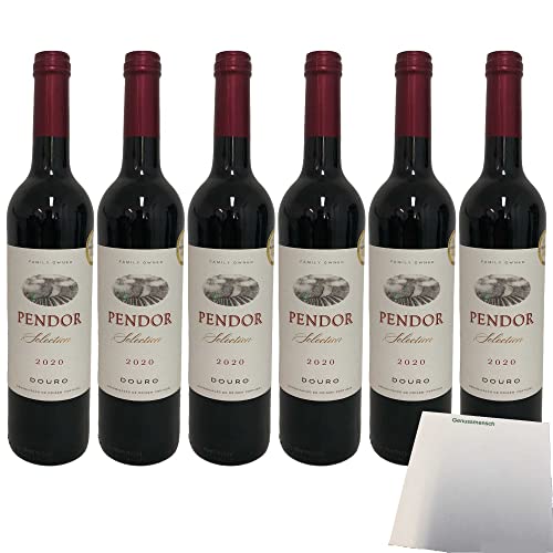 Pendor Selection Douro Vinho Tinto 6er Pack (6x0,75l Flasche Rotwein) + usy Block von usy