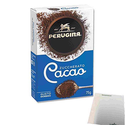 Perugina Cacao Zuccherato (75g Packung gezuckertes Kakaopulver) + usy Block von usy