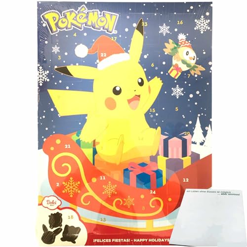 Pokemon Adventskalender (280g Packung) + usy Block von usy