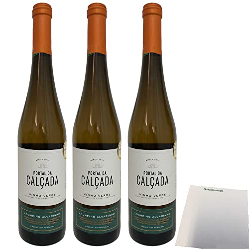 Portal da Calcada Loureiro Alvarinho 3er Pack (3x0,75l Flasche Weißwein) + usy Block von usy