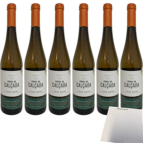 Portal da Calcada Loureiro Alvarinho 6er Pack (6x0,75l Flasche Weißwein) + usy Block von usy