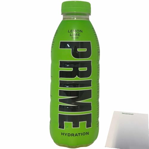 Prime Hydration Sportdrink Lemon Lime Flavour (500ml Flasche) inkl Pfand + usy Block von usy