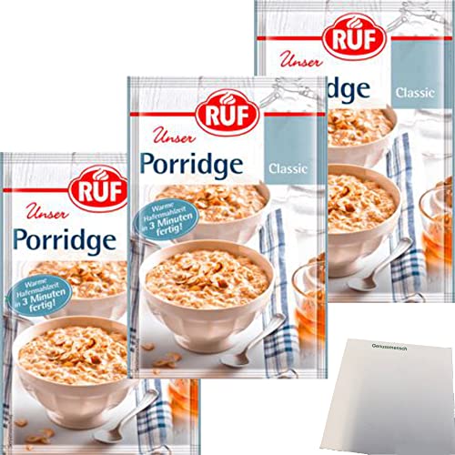 RUF Porridge Classic 3er Pack (3x65g Beutel) + usy Block von usy