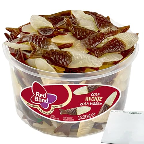 Red Band Cola Hechte Fruchtgummi (1200g Dose) + usy Block von usy