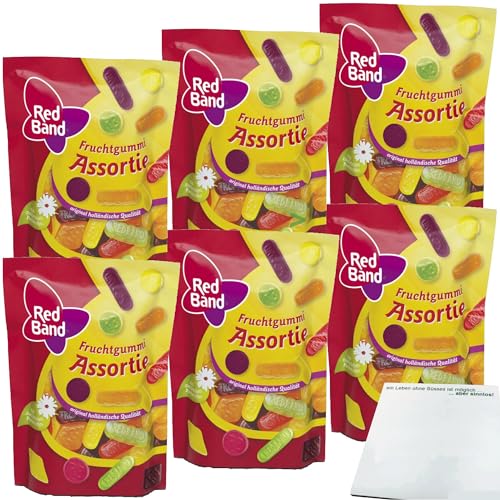 Red Band Fruchtgummi Assortie 6er Pack (6x200g Beutel) + usy Block von usy