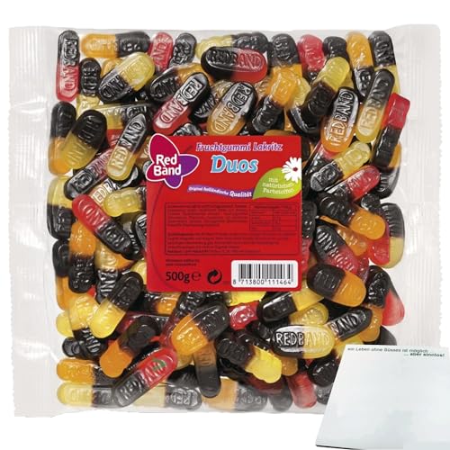 Red Band Fruchtgummi Lakritz Duos (500g Beutel) + usy Block von usy