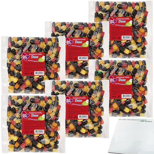 Red Band Fruchtgummi Lakritz Duos 6er Pack (6x500g Beutel) + usy Block von usy