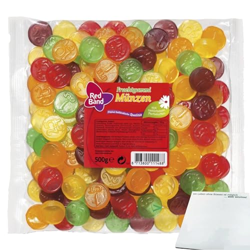 Red Band Fruchtgummi Münzen (500g Beutel) + usy Block von usy