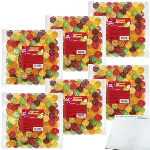 Red Band Fruchtgummi Münzen 6er Pack (6x500g Beutel) + usy Block von usy