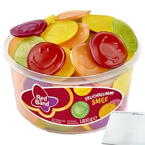 Red Band Fruchtgummi Smile (1200g Dose) + usy Block von usy