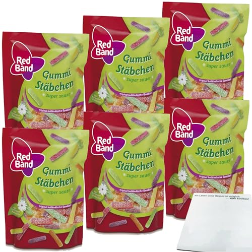 Red Band Stäbchen Sauer 6er Pack (6x200g Beutel) + usy Block von usy