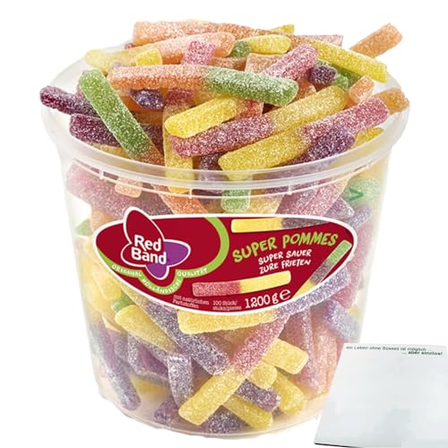 Red Band Super Pommes super saue (1200g Dose) + usy Block von usy