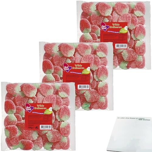 Red Band Wilde Erdbeeren 3er Pack (3x500g Beutel) + usy Block von usy