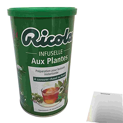 Ricola Infuselle Kräuteraufguss, Instant-Getränkemischung (200g Dose) + usy Block von usy