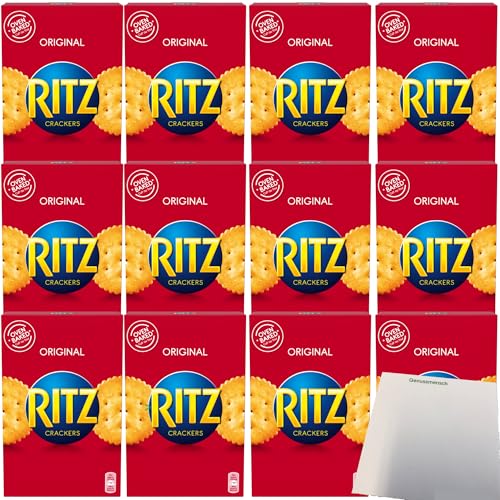 Ritz Cracker Salzgebäck perfekt auch zu Dips VPE (12x200g Packung) + usy Block von usy