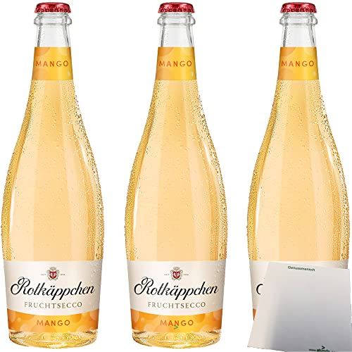 Rotkäppchen Fruchtsecco Mango 8% vol. 3er Pack (3x750ml Flasche) + usy Block von usy