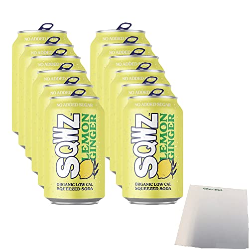 SQWZ Lemon Ginger (12x330ml Dose) + usy Block von usy