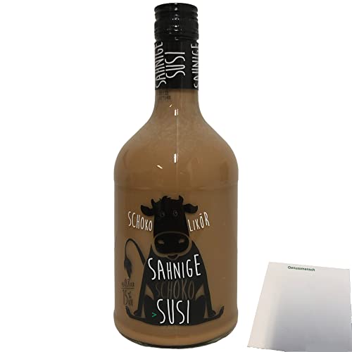 Sahnige Schoko Susi Schokoladiger Sahnelikör 15% 1er Pack (1x0,7 Liter) + usy Block von usy