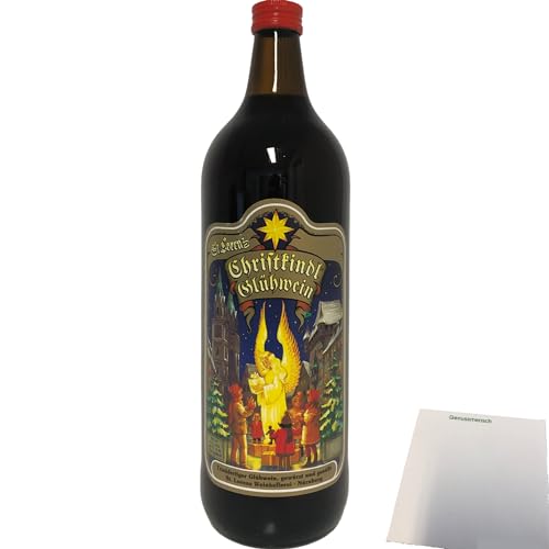 Sankt Lorenz Christkindl Glühwein trinkfertig gewürzt und gesüßt 8,8% vol. (1 Liter Flasche) + usy Block von usy