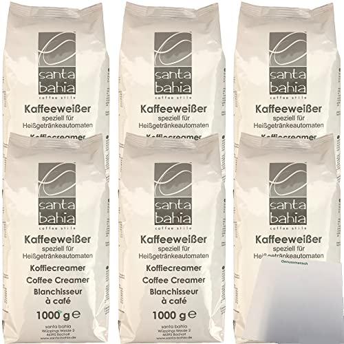 Santa Bahia Kaffeeweisser für Heißgetränkeautomaten Coffee Creamer (6x1 kg Beutel) + usy Block von usy