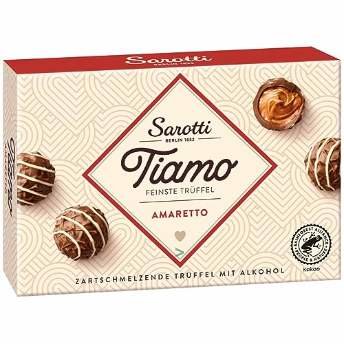 Sarotti Tiamo feinste Trüffel Amaretto Pralinen zartschmelzend (125g Packung) + usy Block von usy