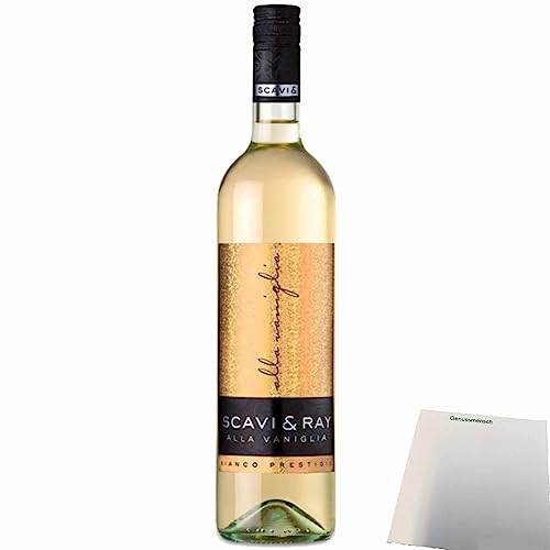 Scavi&Ray Alla Vaniglia 10% Vol. Weißwein mit edlem Vanillearoma (0,75l Flasche) + usy Block von usy