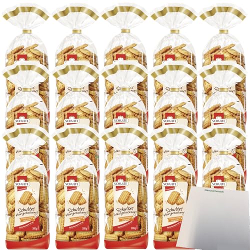 Schulte Hausgebackenes Spritzgebäck 15er Pack (15x300g Packung) + usy Block von usy