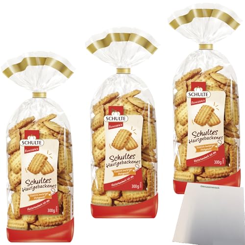 Schulte Hausgebackenes Spritzgebäck 3er Pack (3x300g Packung) + usy Block von usy