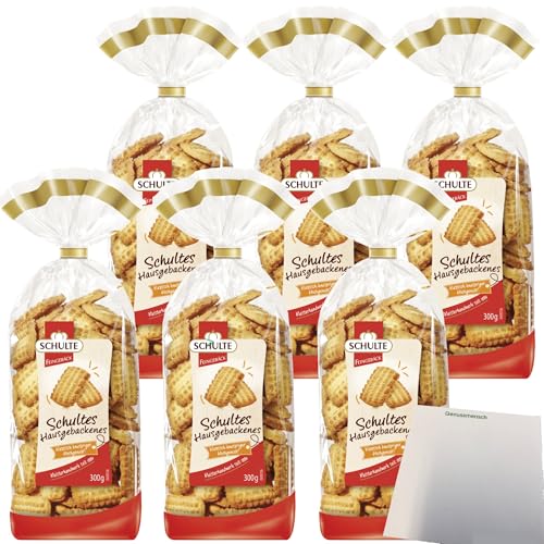 Schulte Hausgebackenes Spritzgebäck 6er Pack (6x300g Packung) + usy Block von usy