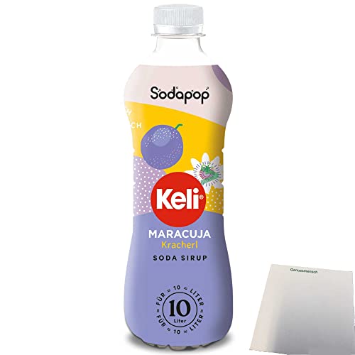 Sodapop Keli Sirup Maracuja für Wassersprudler (500ml Flasche) + usy Block von usy