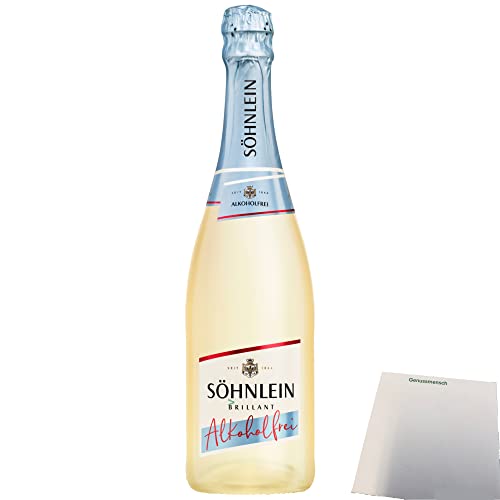 Söhnlein Brillant Sparkling Alkoholfrei 1er Pack (1x0,75 Liter Flasche) + usy Block von usy