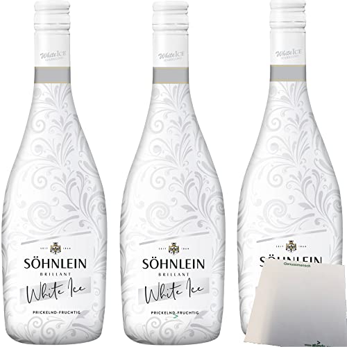 Söhnlein White ICE 8% vol. fruchtig-süß 3er Pack (3x0,75 Liter Flasche) + usy Block von usy