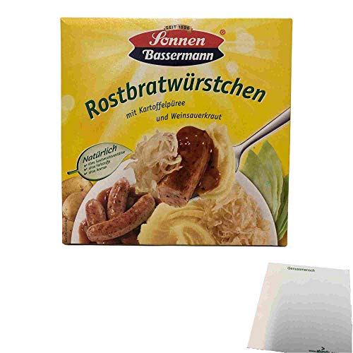 Sonnen Bassermann Rostbratwürstchen (480g Packung) + usy Block von usy