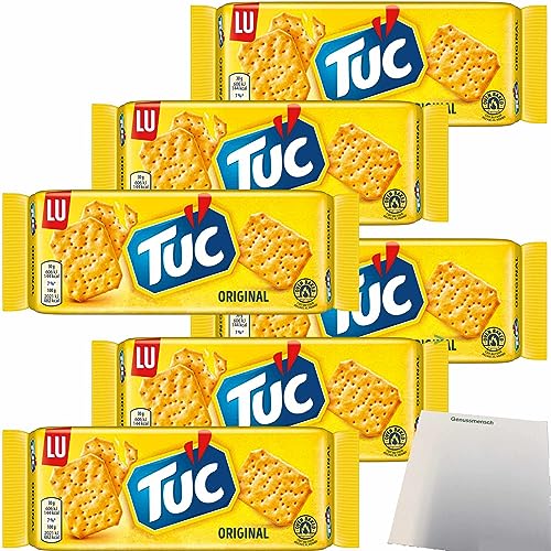 TUC Cracker Original Salzgebäck 6er Pack (6x100g Packung) + usy Block von usy