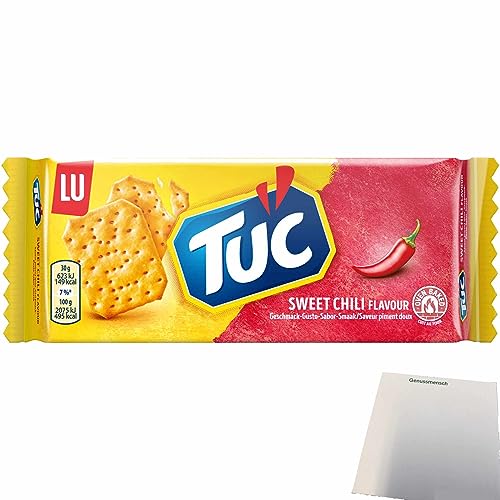 TUC Cracker Sweet Chili Würzung Salzgebäck (100g Packung) + usy Block von usy