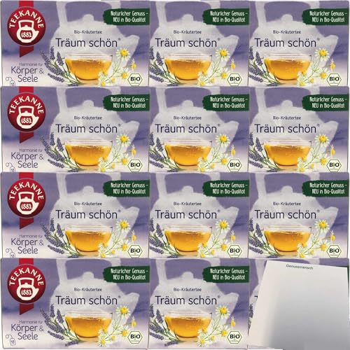 Teekanne Träum schön Harmonie für Körper und Seele 12er Pack (12x34g Packung) + usy Block von usy