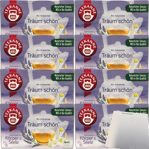 Teekanne Träum schön Harmonie für Körper und Seele 8er Pack (8x34g Packung) + usy Block von usy