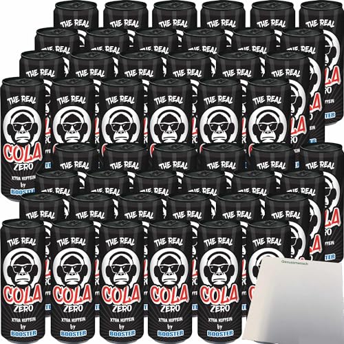 The Real Cola Zero by Booster DPG 2er Pack (48x330ml Dose) + usy Block von usy
