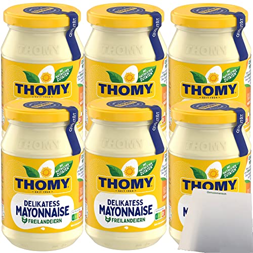 Thomy Delikatess Mayonnaise 80% 6er Pack (6x250ml) + usy Block von usy