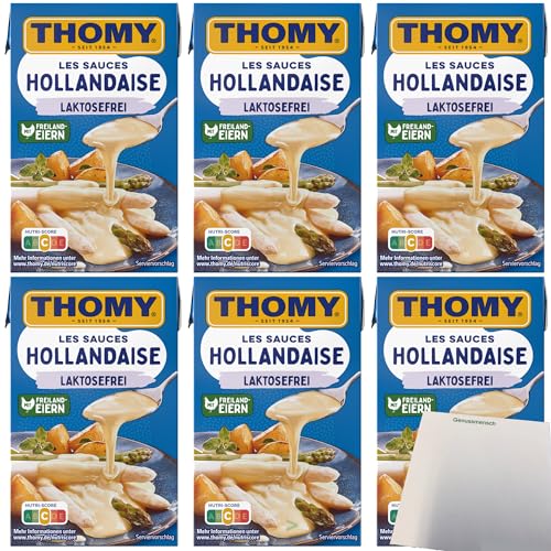 Thomy Les Sauce Hollandaise Lactosefrei 6er Pack (6x250ml Packung) + usy Block von usy