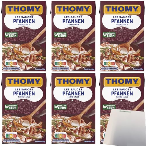 Thomy Les Sauces Pfannen Sahne Sauce 6er Pack (6x250ml Packung) + usy Block von usy