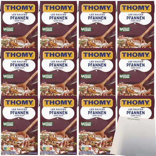 Thomy Les Sauces Pfannen Sahne Sauce VPE (12x250ml Packung) + usy Block von usy