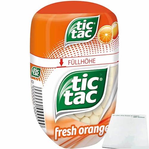 Tic Tac Big-Pack Fresh Orange (98g Packung) + usy Block von usy