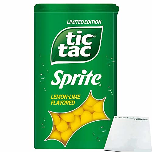 Tic Tac Sprite mit Zitronen-Limetten-Geschmack 100 Stück (49g Packung) + usy Block von usy