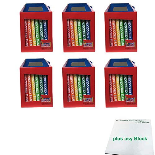 Tonys Chocolonely Rainbow Pack 6er (6x 6 Sorten à 180g) + usy Block von usy