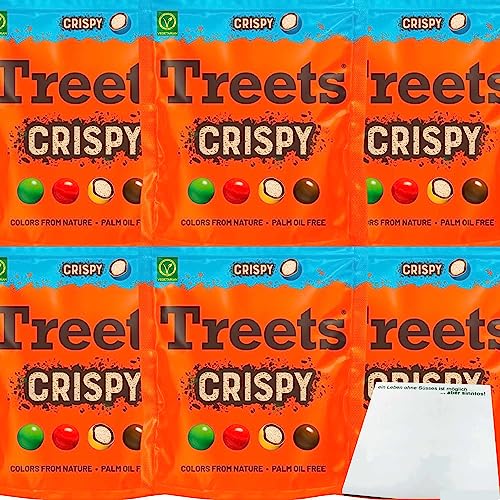 Treets Crispy Linsen 6er Pack (6x255g Packung) + usy Block von usy