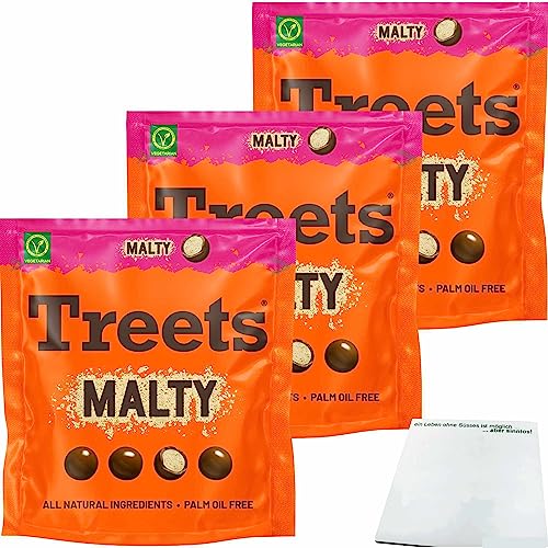 Treets Malty Linsen 3er Pack (3x212g Packung) + usy Block von usy