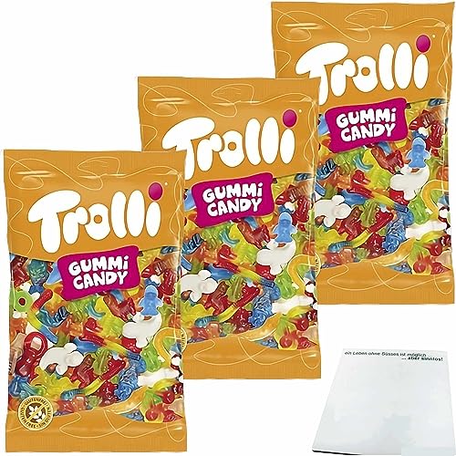 Trolli Fruchtgummi-Spaß für alle 3er Pack (3x1kg XL Packung) + usy Block von usy