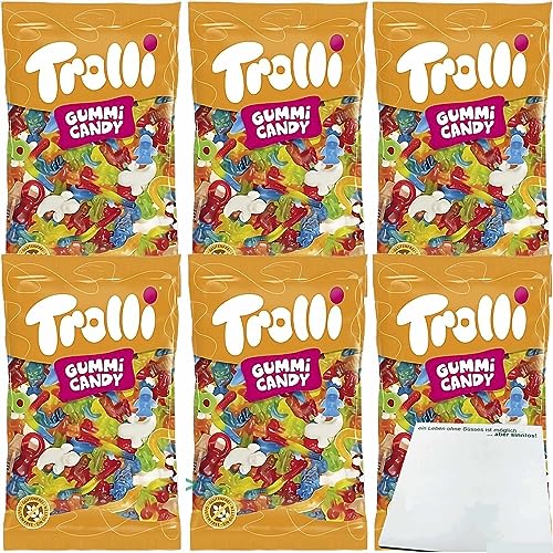 Trolli Fruchtgummi-Spaß für alle 6er Pack (6x1kg XL Packung) + usy Block von usy