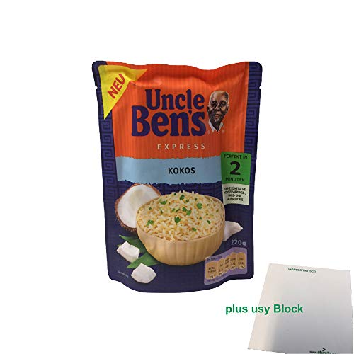 Uncle Bens Express Reis Kokos (220g) + usy Block von usy